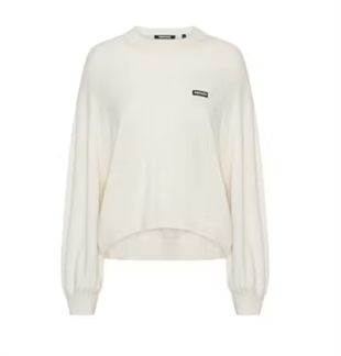 Rotate - Oversized knit pullover Egret